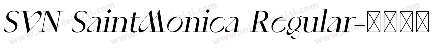 SVN SaintMonica Regular字体转换